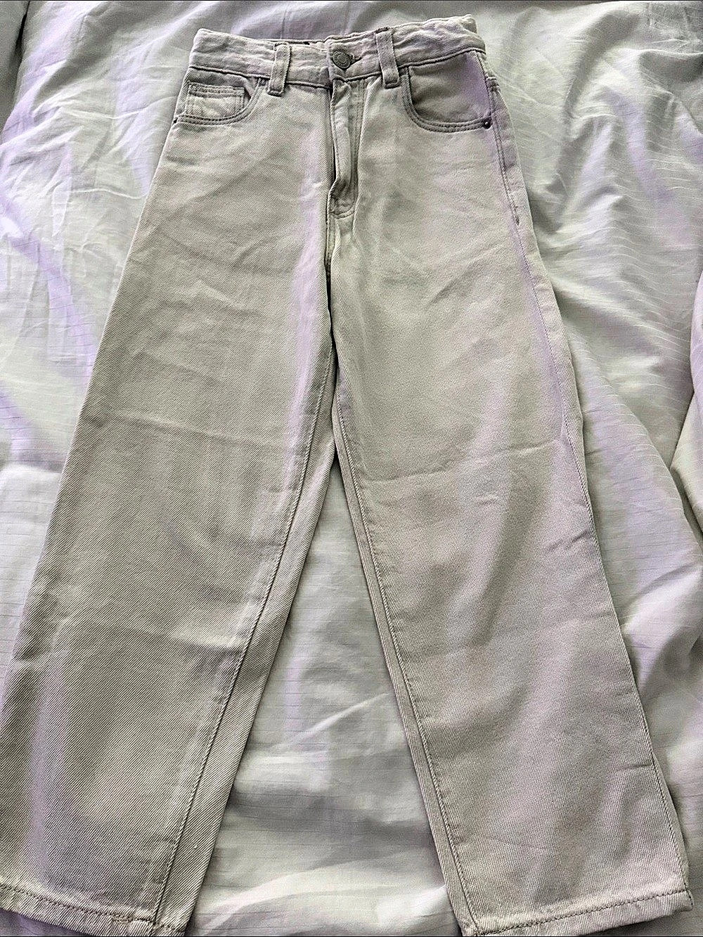 Zara Girls Jeans Size 7-8 White